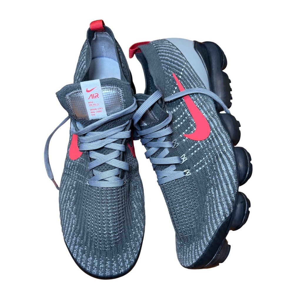 Nike Air VaporMax 2020 Flyknit Men's Size‎ 14 Gray Red CT1270-001